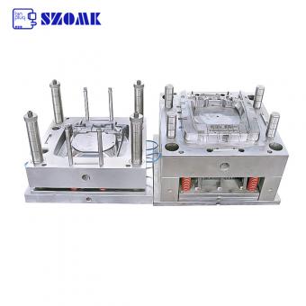 injection mold shapes plastic shell